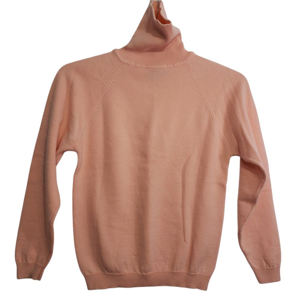 Moods by Krizia (Italy) Women's 100% Wool Turtleneck Sweater, Size Small